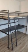 Łóżko piętrowe Svarta Ikea z biurkiem