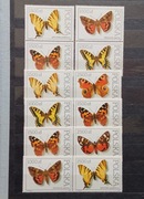 Znaczki polskie Fi 3196 - 3200 Motyle w kolekcji stan** z 1991r. warto 