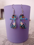 Kolczyki kotki akrylowe 