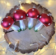 Bombki grzybki muchomorki jak PRL 4 sztuki