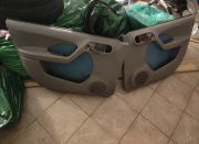 Fiat Panda 2 Boczki drzwi przód tył tapicerowane niebieskie 