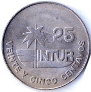 KUBA 25 centavo (INTUR) 1981, KM# 418, UNC