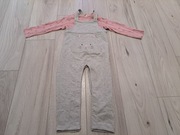 Komplet: koszuka z długim rękawem i ogrodniczki