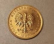 5  złotych 1987 r. 