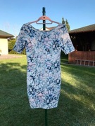Sukienka m&s w kwiaty floral gole plecy 34 XS
