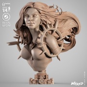 Dazzler Marvel Alison Blaire Xmen Figurka Popiersie Ręcznie Malowana 1/4