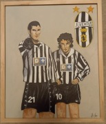 Obraz na płótnie „Juventus - Zidane/Del Piero” 60x50cm