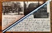 LANZIG ŁĄCKO k. Postomino Sławno Schlawe poczta rowery dom Hans Lang 1917