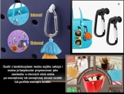 Boog bag/ torba Boog - guziki montażowe z karabińczykami.