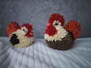 Ozdoby wielkanocne- kogut, kura, Wielkanoc, handmade