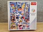 Puzzle 500 elementów firmy Trefl wydane ze specjalnej edycji Disney 100.
