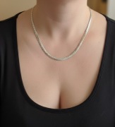 Srebrny łańcuch, kolia, naszyjnik srebro 925