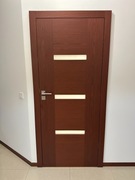 Drzwi wewnętrzne mahoń.