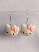 Kolczyki Hello Kitty duże róż #2