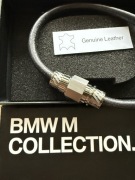 BMW bransoletka M5 power skóra/stal nierdzewna