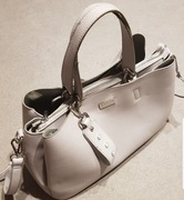 Torebka kuferek shopperka szara stan bdb