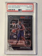 2019-20 HOOPS PREMIUM #258 PELICANS Zion Williamson RC PSA 10 GEM mint