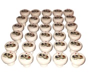 Gałka Meblowa Dziecięca ceramiczna z grafiką SŁONIE  33 mm Uchwyt BIAŁY