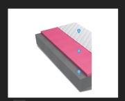 Materac piankowy 180x200 visco OASIS