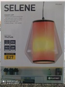 WYPRZEDAŻ_ Lampa wisząca SELENE PLATINET E27 Szkło