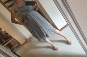 Alberta Ferretti _ 100 % jedwab sukienka retro S 