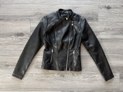 czarna kurtka damska ramoneska z ekoskóry marki Mohito rozmiar 32 Nowa