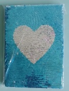 Notes A5 w kratkę okładka twarda w cekiny