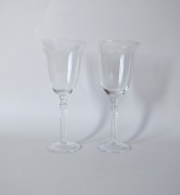 Dwa kieliszki do wina szampana 22 cm. 