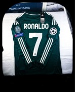 (S) CRISTIANO RONALDO 7 REAL MADRYT 12/13 LIGI MISTRZÓW LONG SLEEVE ZIELONY