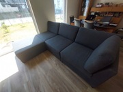 Wygodna, głęboka kanapa Black Red White LIAM + fotel