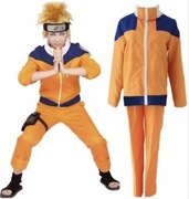STRÓJ KOSTIUM PRZEBRANIE UZUMAKI NARUTO ANIME KOMPLET 164/170 M/L