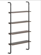 4-poziomowa półka ścienna Drabinkowa półka z metalową ramą