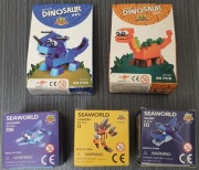 Zestawy klosków zwierzątka rybki dinozaury