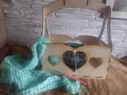 Skrzynka przybornik do szycia.Flower box .prezent