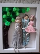 Makramowa rodzina personalizacja prezent rocznica