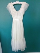 Sukienka biała tiulowa S-M