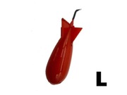 Bombka/rakieta zanętowa, rozm L - 18 cm czerwona