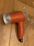 Ozdobna suszarka do włosów rude brylanciki