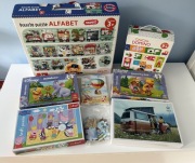 Zestaw dla dziecka puzzle alfabet Czuczu domino Peppa Disney 