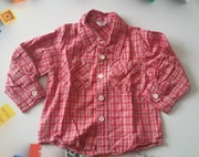 koszula w kratkę 80cm 12miesięcy