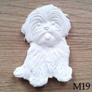 West Highland terrier figurka do malowania dla dzieci magnes z masy