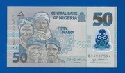 Nigeria 50 Naira 2022 P-40l UNC rzadszy rocznik