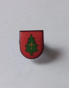 Herb gmina Ochotnica Dolna przypinka pin odznaka wpinka