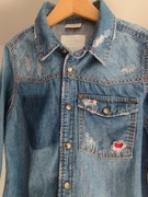 Zara Benetton Okaidi Nowa koszula vintage jeans rozm. 152