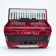 Akordeon klawiszowy Lamberti 80 basów + pokrowiec + pasy / NOWY
