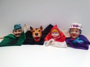 Czerwony Kapturek pacynki Babcia Wilk Leśniczy Little Red Riding Hood