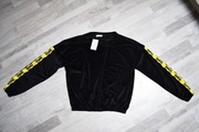 Bluza welurowa dresowa M L komplet welurowy czarny