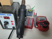 Hot air yihua 858D unit ut33c tester tc1 tester lan