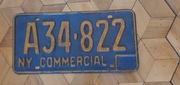New York  tablica rejestracyjna usa oryginal