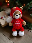 Świąteczny miś z personalizacją 31-33 cm! Idealny prezent pod choinkę. 